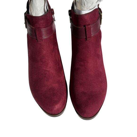 Market & Spruce Burgundy Ankle Boots - Picture 6 of 9